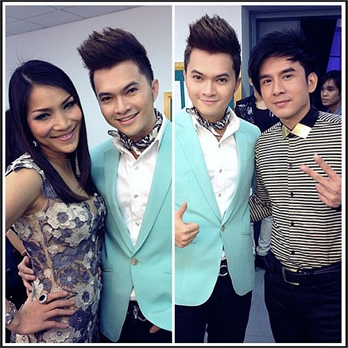 Đan Trường, Hồng Ngọc, Nam Cường cùng xuất hiện trong một chương trình ca nhạc.