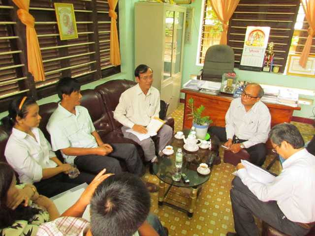 Buổi làm việc giữa gia đình em Th., Ban giám hiệu trường chuyên Lê Quý Đôn và lãnh đạo Sở GDĐT tỉnh Khánh Hòa hôm 1.8.