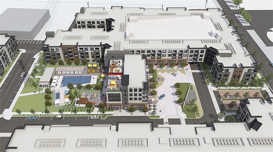 Khu tổ hợp gồm 35 căn hộ nhỏ không chia phòng, 208 căn hộ có 1 phòng ngủ, 139 căn hộ có 2 phòng ngủ, và 12 căn hộ 3 phòng ngủ dành cho nhân sự cao cấp. 