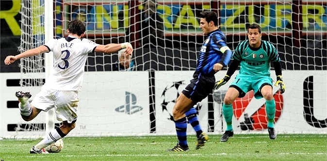 6 tháng sau đó, Bale có hattrick đầu tiên trong sự nghiệp của mình vào lưới Inter Milan, khi đó đang là đương kim vô địch châu Âu, tại Champions League.