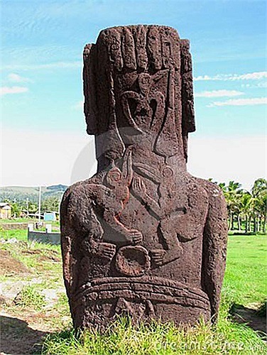 Các nhà khoa học đã tìm được nơi cư dân cổ khai thác đá chế tác tượng. Thật đáng ngạc nhiên khi đá núi rất cứng, mà người ta có thể cắt gọt đơn giản như thể cắt bánh ga-tô. 