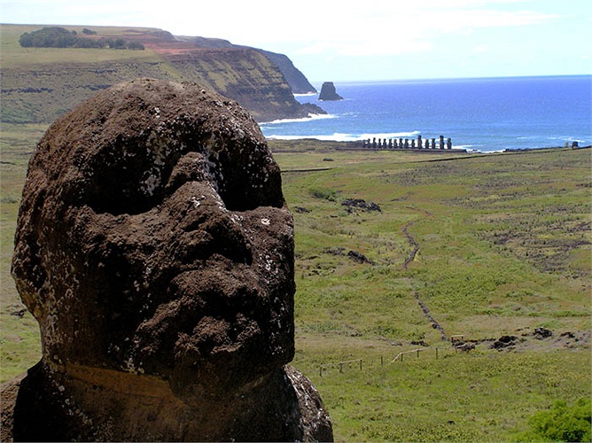 Từ kết luận này, nhiều nhà khoa học đã khẳng định rằng, do các bộ tộc trên đảo mải mê với việc chạy đua tạc tượng, nên đã phá hết rừng, cọ.