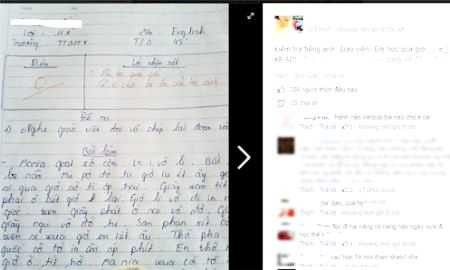 Bài kiểm tra tiếng Anh.