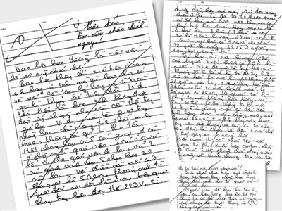 Lời phê dành cho bài văn là hai gạch đầu dòng: “Ý thức kém. Em cần chấn chỉnh ngay”.
