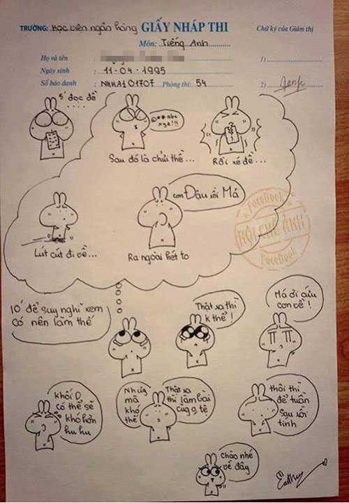 Hình ảnh được vẽ trên tờ giấy nháp dễ thương.