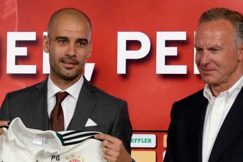 Guardiola ra mắt Bayern Munich.