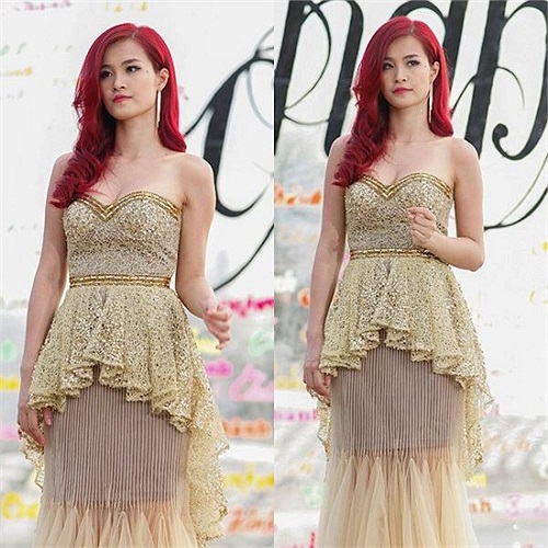 Đông Nhi và phong cách già dặn, sến sẩm.