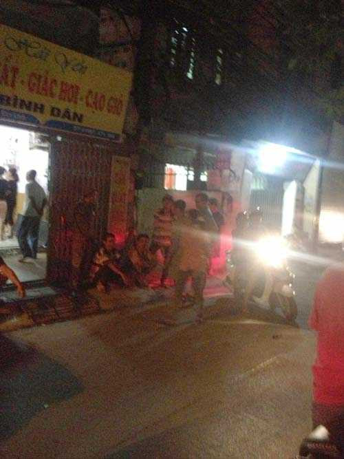 hiện trường xảy ra vụ việc