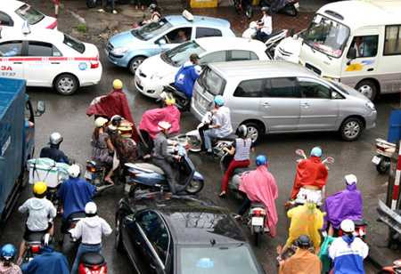 Giao thông trở lên hỗn loạn