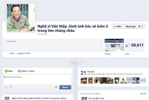 Nghệ sỹ Văn Hiệp qua đời