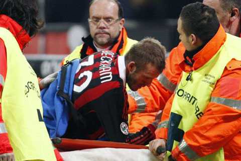 Chấn thương của Beckham tại AC Milan