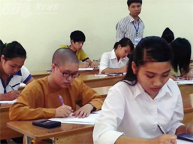 Cũng như các thí sinh khác, ni cô Thích Liên Huyền tự tin vào bài làm của mình