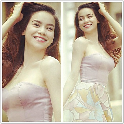 Nữ hoàng giải trí diện váy đơn giản nhưng ấn tượng, khoe được làn da trắng và nụ cười rạng rỡ của người đẹp.