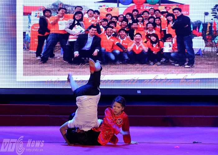 Tiết mục võ thuật này đã nhận được sự tán thưởng nhiệt tình của khán giả