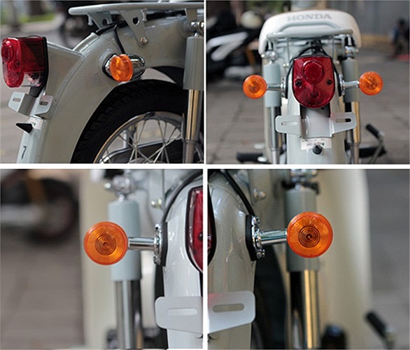 Kiểu dáng đuôi xe mang đậm những nét đặc trưng của dòng xe Cub.