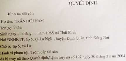 Trốn truy nã rồi làm công an