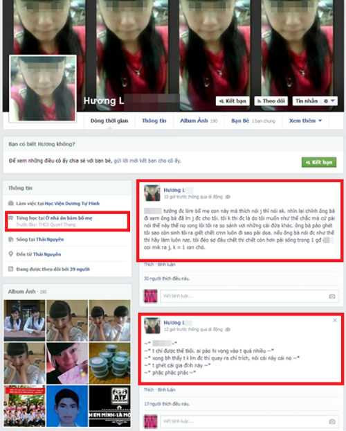 Cô bạn Hương L đã có những lời lẽ gay gắt.
