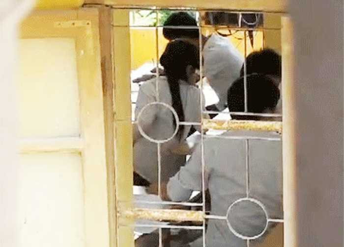 clip tiêu cực thi cử tại trường THPT Quang Trung