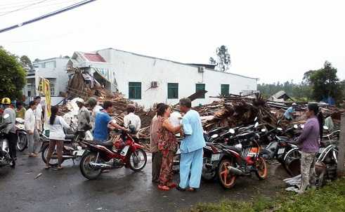 lốc xoáy ở Sóc Trăng 