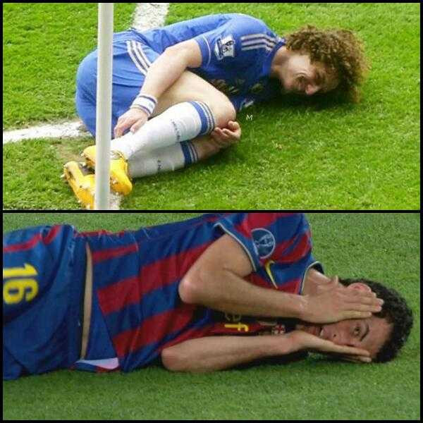 Pha ăn vạ kinh điển của Sergio Busquets