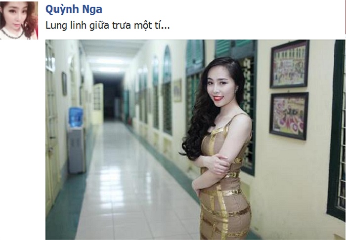 'Cá sấu chúa' Quỳnh Nga khoe đường cong gợi cảm vào lúc giữa trưa.