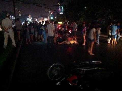 hiện trường vụ tai nạn 