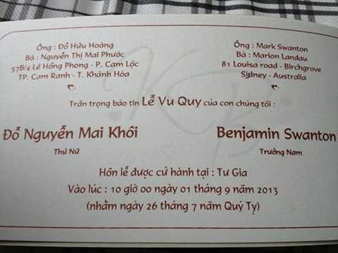  Mai Khôi sắp cưới chồng Tây