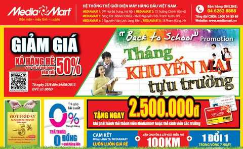 Media Mart tặng 2,5 triệu đồng cho sinh viên