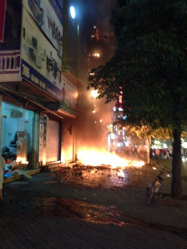 cháy liên tiếp, an giang, hà nội, cháy quán cơm, ô chợ dừa, karaoke
