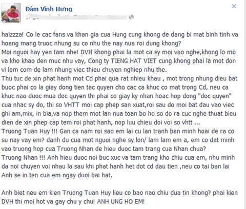 đàm vĩnh hưng ăn cắp ca khúc bị kiện
