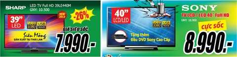 Mua điện máy giảm giá xả hàng - trả trước 0 đồng