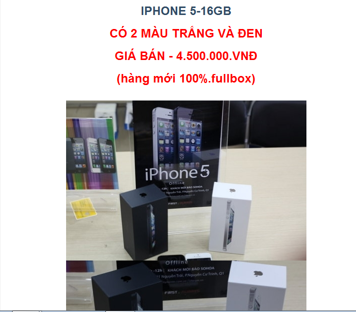 iphone 5 giá rẻ