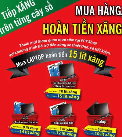 mua hàng tặng xăng