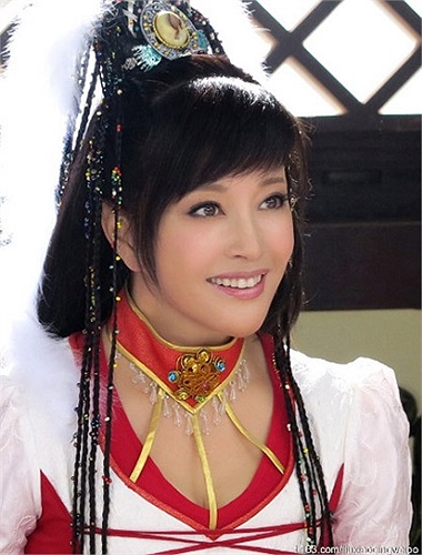 Tạo hình thiếu nữ đôi mươi của Lưu Hiểu Khánh trong bộ phim 'Tùy Đường anh hùng 3'.