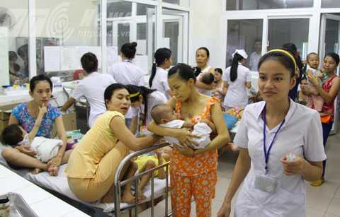 bệnh nhi, nắng nóng, tăng đột biến