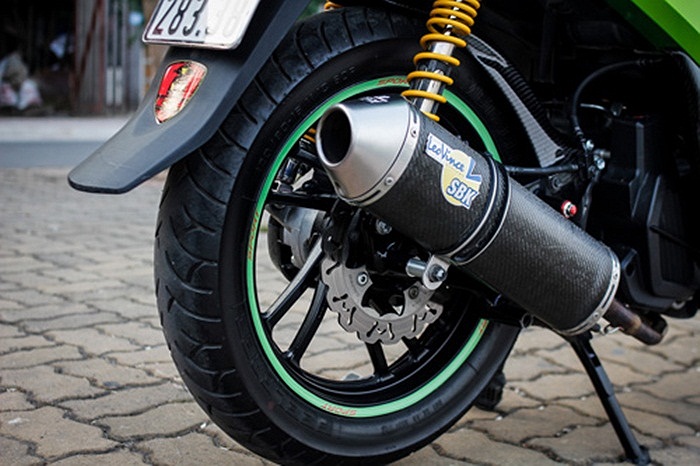 Ống xả được cải tiến mang phong cách thể thao