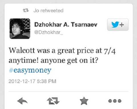 Dzhokhar Tsarnaev, nghi pham danh bom khung bo Boston