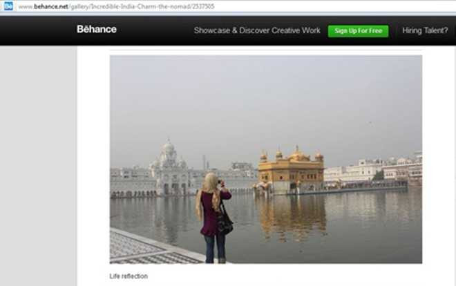 Nhưng người ta có thể tìm thấy hình ảnh y hệt như vậy trên trang behance.net