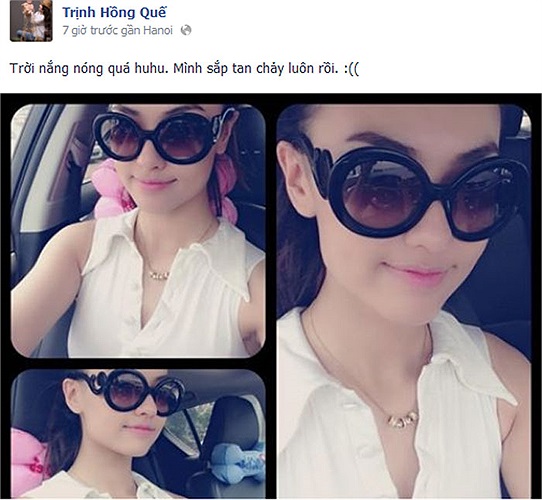 Hồng Quế cũng sắp tan chảy trước cái nóng kỉ lục của Hà Nội.