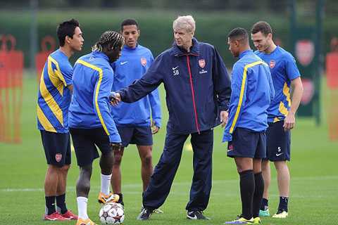 arsene wenger tập luyện