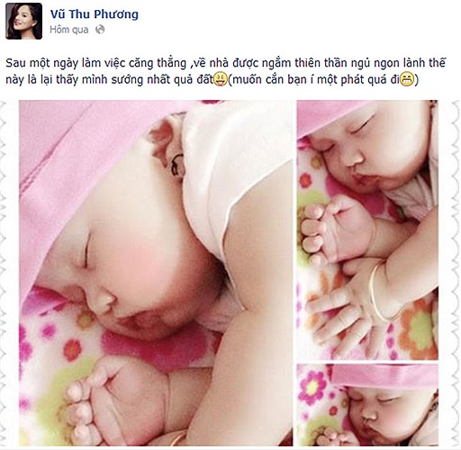 Nhưng chỉ cần trở về nhà, nhìn thấy cô công chúa bé bỏng này là bao nhiêu mệt nhọc tan biến.