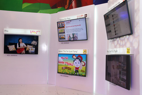 Nhiều ứng dụng giải trí thuần Việt được tích hợp trong sản phẩm Sony Internet TV 2013