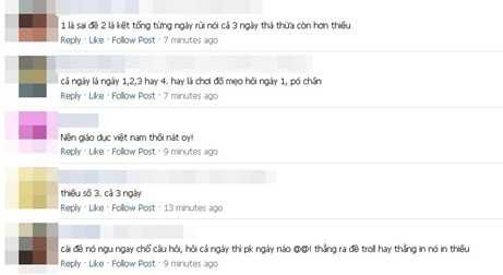 Nhiều nhận xét đều cho rằng đề toán khó hiểu.