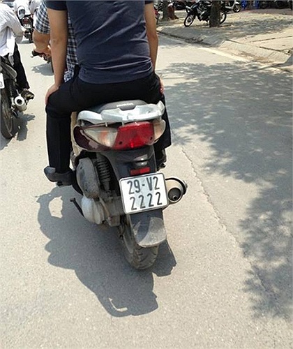 Honda SH biển số tứ quý 2.