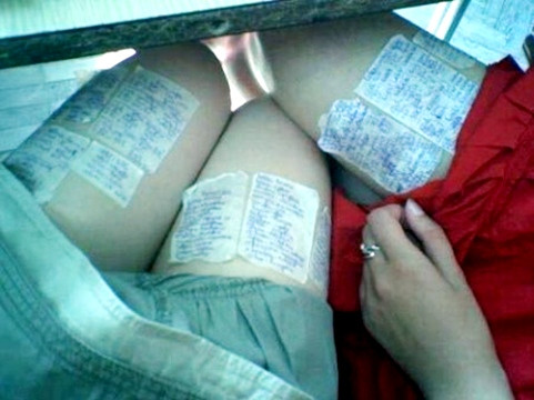 chép công thức toán lên người