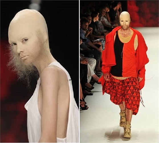 Fashion show đặc biệt này diễn ra tại tuần lễ thời trang Mercedes-Benz, diễn ra tại Berlin, Đức vào năm 2008. Tin: Hà Trần