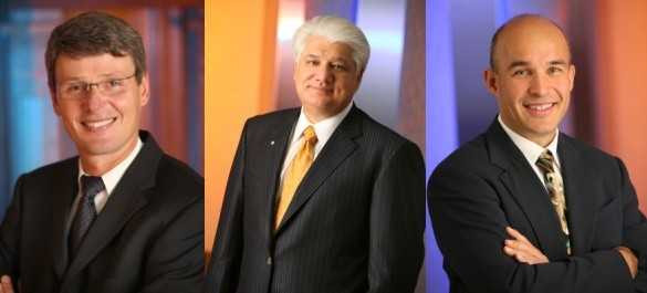 Bất đồng giữa Thorsten Heins (trái), Mike Lazaridis (giữa) và Jim Balsillie đã khiến BlackBerry mất ổn định ngay từ bên trong.