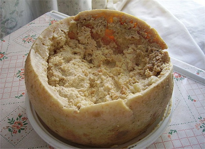 Pho mát Casu Marzu, hay còn gọi là pho mát giòi, có xuất xứ từ Ý, được biết đến là một trong những loại pho mát nguy hiểm nhất hành tinh.