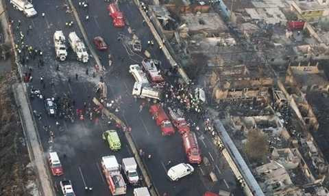 Hiện trường vụ nổ nhìn từ trên cao