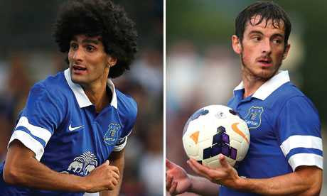 Fellaini va Leighton Baines